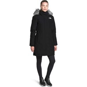 The North Face Women's Black Ski Jacket with Gray Fur Hood
